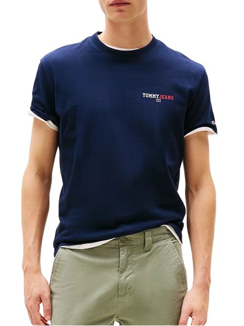 T-shirt blu in cotone Tommy Jeans | DM0DM20815C1G
